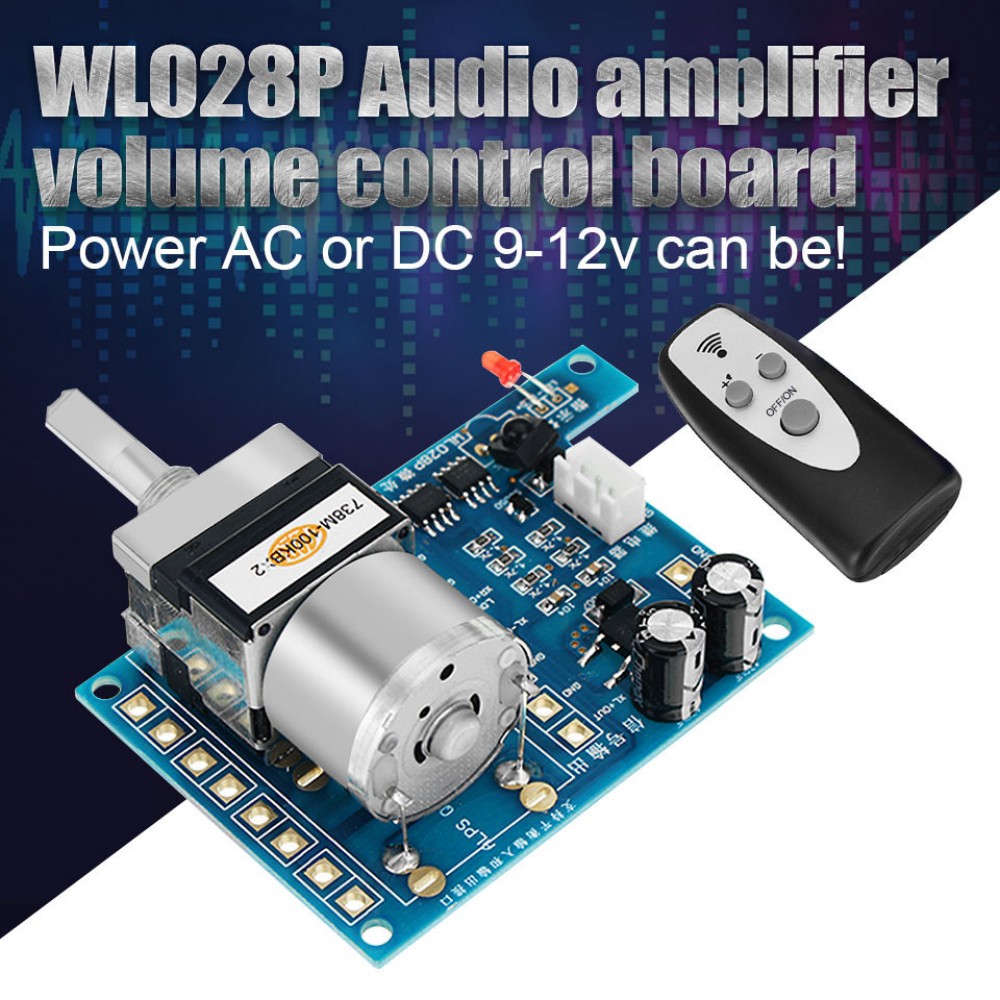 Hot AC/DC 9V Infrared Remote Control Volume Control Board ALPS Pre Potentiometer 80mmx 51mm Electric Control Board Modules