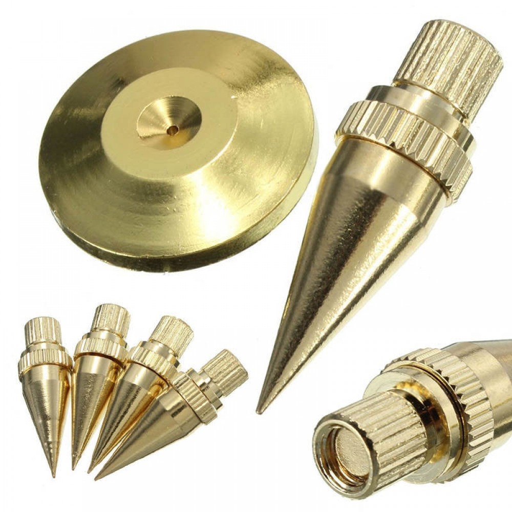 Mayitr 8sets Speaker Spike Golden Copper Isolation Cone Stand Feet+Base Pads Floor Discs For M6*36 HiFi speakers speaker frame