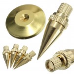 Mayitr 8sets Speaker Spike Golden Copper Isolation Cone Stand Feet+Base Pads Floor Discs For M6*36 HiFi speakers speaker frame