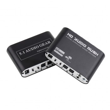 New SPDIF/5.1/2.1 Channel AC3/DTS Digital Audio Converter Gear Surround Sound Rush Decoder For DVD Player Worldwide Sale