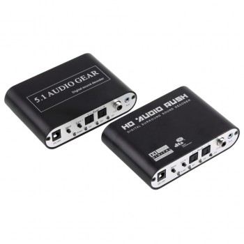 New SPDIF/5.1/2.1 Channel AC3/DTS Digital Audio Converter Gear Surround Sound Rush Decoder For DVD Player Worldwide Sale
