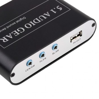 New SPDIF/5.1/2.1 Channel AC3/DTS Digital Audio Converter Gear Surround Sound Rush Decoder For DVD Player Worldwide Sale