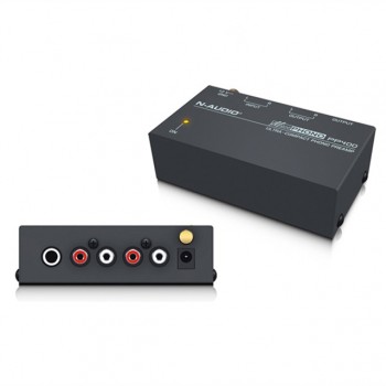 Ultra-compact Phono Preamp Preamplifier with RCA 1/4 TRS Interfaces PP400