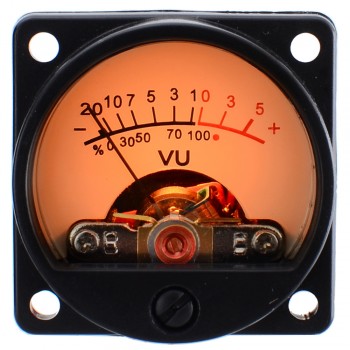 New 2pcs 9V Analog VU Meter 500UA with Warm Back Light Recording Level Meter+Durable Driver Module Board 10000598