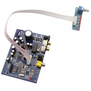 AK4490+AK4118 Quad Input 15W DAC Decoder Board AC 9V / DC 12V Module Fiber Data Demodulation Blue