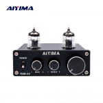 AIYIMA 6J1 Tube Amplifier Bile Preamplifier HIFI Preamp Treble Bass Adjustment Audio Preamplifier DC12V For Amplifier Speaker