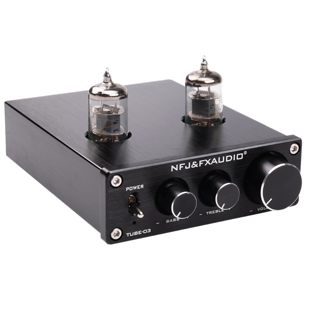 NFJamp;FXAUDIO FX-AUDIO TUBE-03 MINI Bile 6J1 Preamp Tube Amplifier Buffer HIFI Audio Preamplifier Treble Bass Adjustment Pre-amp