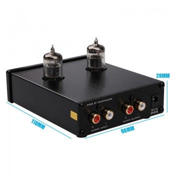 NFJamp;FXAUDIO FX-AUDIO TUBE-03 MINI Bile 6J1 Preamp Tube Amplifier Buffer HIFI Audio Preamplifier Treble Bass Adjustment Pre-amp
