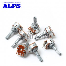 5PCS Japan ALPS 16-Type Volume Potentiometer 100KAX2 or 50KAX2 For DIY HiFi Audio