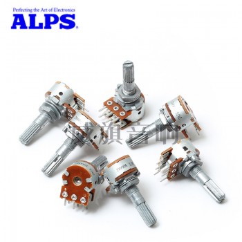 5PCS Japan ALPS 16-Type Volume Potentiometer 100KAX2 or 50KAX2 For DIY HiFi Audio
