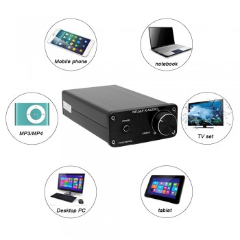 FX-Audio FX502SPRO Digital High Power Amplifier HIFI 2.0 Home Mini Professional Amp TPA3250 NE5532 70W *2 4-8Ohm With Power Plug