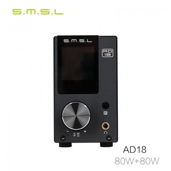 SMSL AD18 Digital Audio Amplifier Bluetooth 4.2 USB DAC Amplifier Audio DAC Hifi Power Amplifier 2.1 Stereo Professional 80W Amp