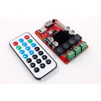 TPA3116 50W+50W Bluetooth Receiver Digital Audio Amplifier Board TF card U disk  player FM Redio With Remote control For Speaker