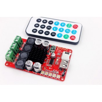 TPA3116 50W+50W Bluetooth Receiver Digital Audio Amplifier Board TF card U disk  player FM Redio With Remote control For Speaker