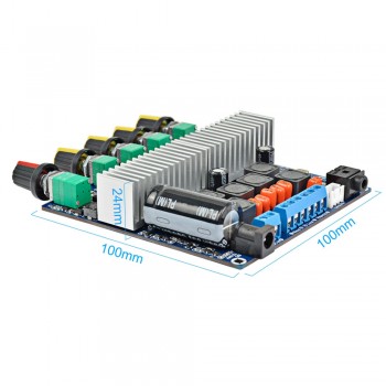 AIYIMA TPA3116 Subwoofer Amplifier Board 2.1 Channel High Power Bluetooth 4.2 Audio Amplifier Board DC12V-24V 2*50W+100W