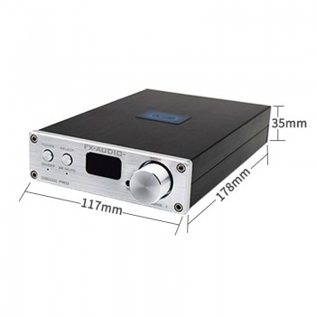 FX audio D802C PRO 80W*2 Wireless Bluetooth Version Input USB/AUX/Optical/Coaxial Pure Digital Audio Amplifier 24Bit/192KHz