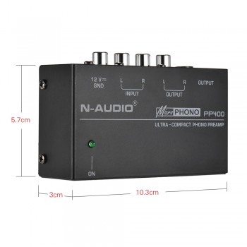 Ultra-compact Phono Preamp Preamplifier with RCA 1/4 TRS Interfaces preamplificador phono preamp