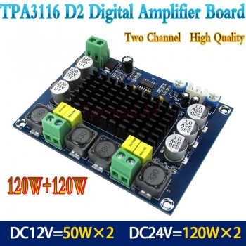 TPA3116D2 Dual-channel Stereo High Power Digital Audio Power Amplifier Board 2*120W XH-M543