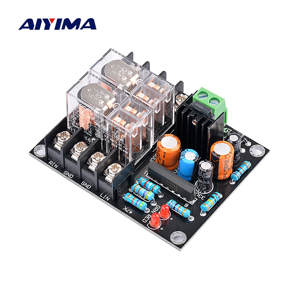 AIYIMA 12-24V UPC1237 Speaker Protection Board loudspeaker Protection Board kit Part Boot delay DC Monitor