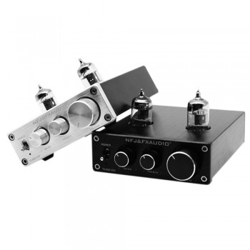 FX-Audio TUBE-03 MINI Bile Preamp Tube Amplifier Buffer HIFI Audio Preamplifier Treble Bass Adjustment Pre-amps With DC12V Power