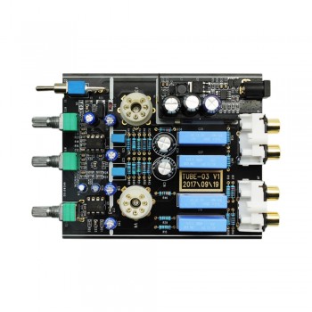 FX-Audio TUBE-03 MINI Bile Preamp Tube Amplifier Buffer HIFI Audio Preamplifier Treble Bass Adjustment Pre-amps With DC12V Power