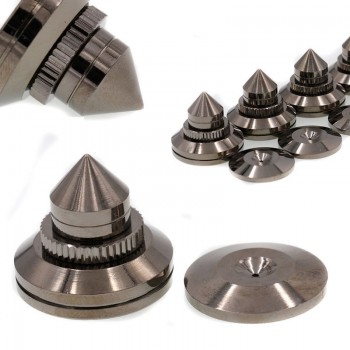 4sets Brass Speaker Spike Ampilifer CD Chassis Isolation Spikes Cones Stand Feet+Pads Suitable For Speaker AMP CD player Mayitr