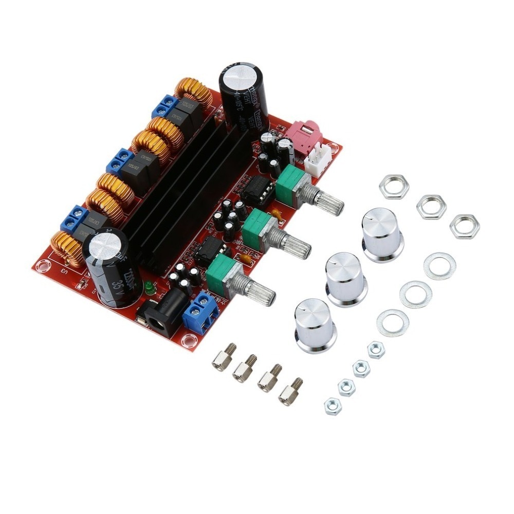 New Version High power Amplifiers Dual Chip TPA3116D2 50Wx2 + 100W 2.1 Path Digital Subwoofer Power Amplifier Board