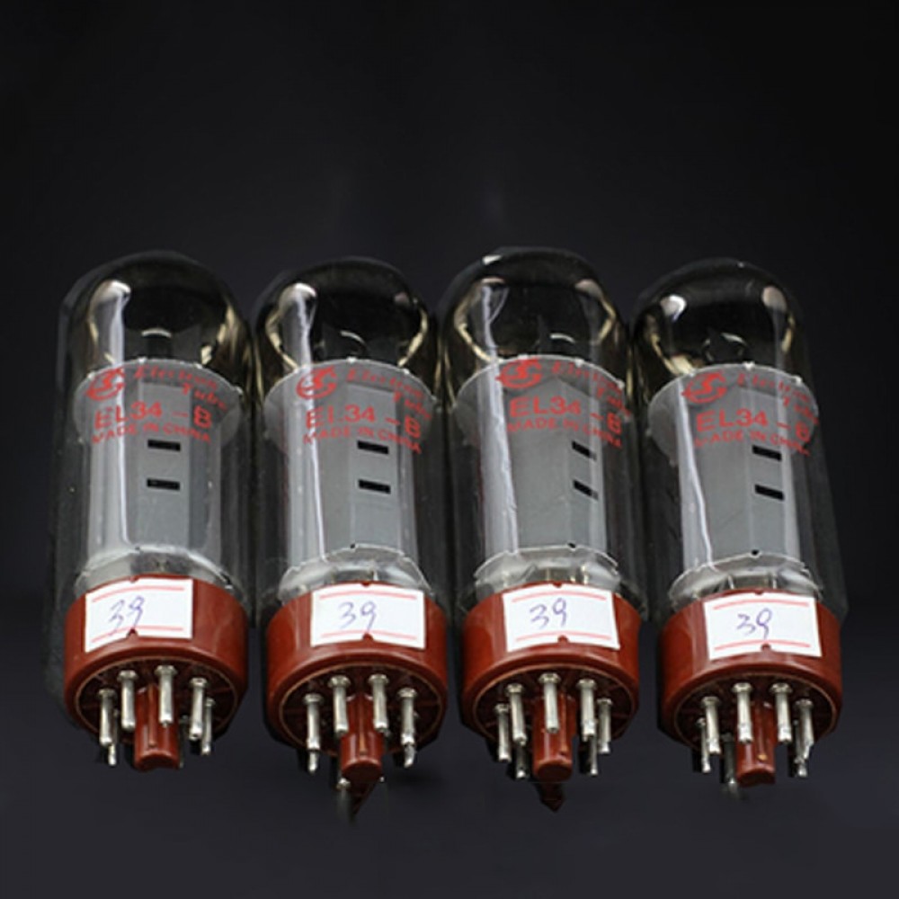 Free Shipping 4pcs Shuguang EL34B (6CA7-Z,6CA7-T,WE6CA7) Matched Quad Amplifier HIFI  Audio Vacuum Tube