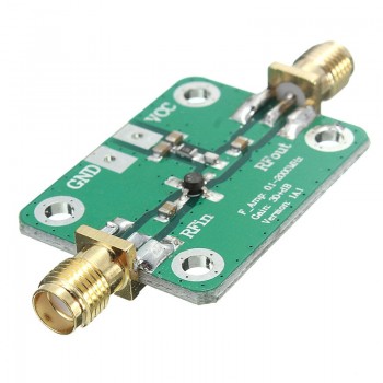 0.1-2000MHz RF wideband amplifier gain 30dB low-noise amplifier LNA Board Modules 25X52mm Colorfu Green + Gold New Arrival