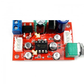 AIYIMA NE5532 Op Amp Preamplifier Board With Volume Potentiometer Single Power Supply