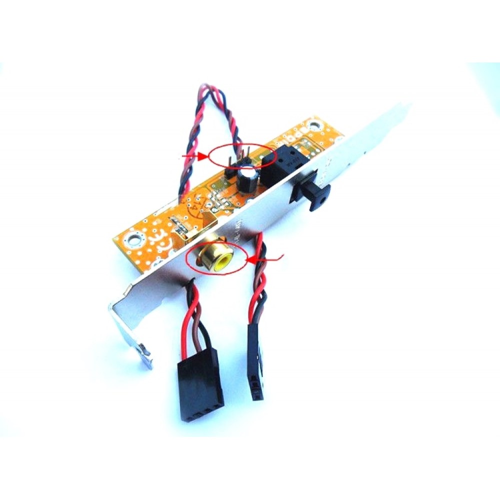 SPDIF Optical Audio RCA Out Plate Cable Bracket mainboard digital audio output for ASUS Gigabyte MSI Motherboard