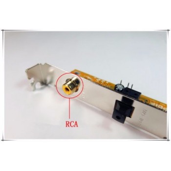 SPDIF Optical Audio RCA Out Plate Cable Bracket mainboard digital audio output for ASUS Gigabyte MSI Motherboard