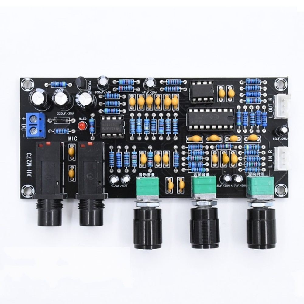 XH-M273 PT2399 Digital Microphone Amplifier Board Reverberation Karaoke OK Reverb Amplifier NE5532 Pre amplifier Tone Board