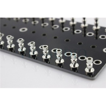 DIY Projects Audio Tag Strip/Tag Board/Turret Board Tinned Copper 150x60x2mm 75holes 1Piece Free Shipping