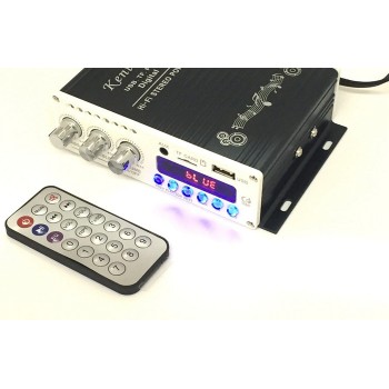 With 12V 5A Power Adapter amp; AV Cable KENTIGER HY-V10 Remote Control  Bluetooth Amplifier With USB TF FM Play AUX in Amplificador