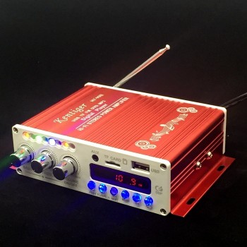 With 12V 5A Power Adapter amp; AV Cable KENTIGER HY-V10 Remote Control  Bluetooth Amplifier With USB TF FM Play AUX in Amplificador