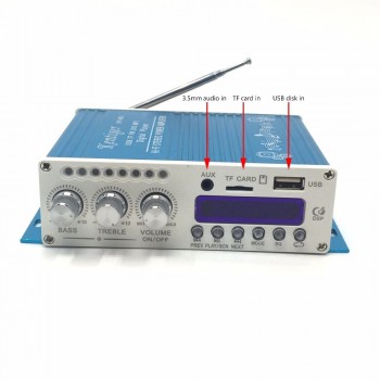 With 12V 5A Power Adapter amp; AV Cable KENTIGER HY-V10 Remote Control  Bluetooth Amplifier With USB TF FM Play AUX in Amplificador