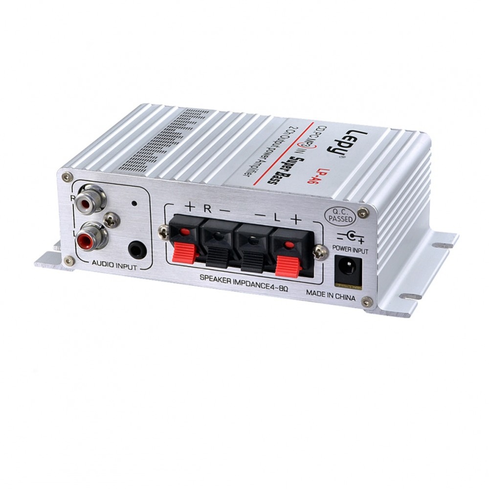 Lepy Auto Moto MP3 MP4 Hi-Fi Audio Stereo Mini Amplifier 12V 2A