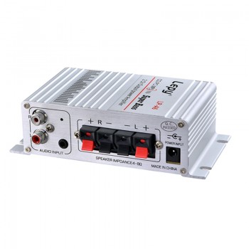 Lepy Auto Moto MP3 MP4 Hi-Fi Audio Stereo Mini Amplifier 12V 2A