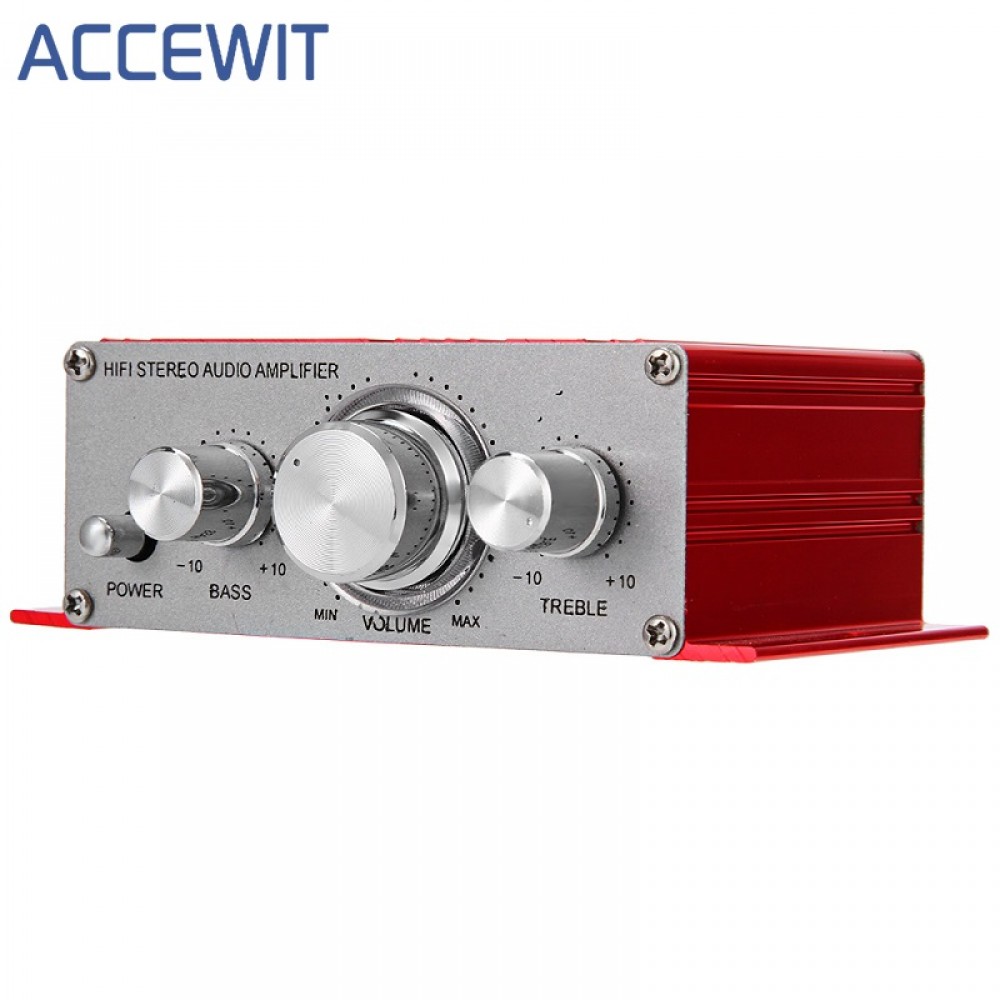 Accewit HY-2001 Hi-Fi Mini Amplifiers Audio for Motorcycle Auto Car Home Power Amplifier Stereo Sound Mode USB/MP3/FM/DVD/SD