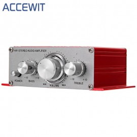 Accewit HY-2001 Hi-Fi Mini Amplifiers Audio for Motorcycle Auto Car Home Power Amplifier Stereo Sound Mode USB/MP3/FM/DVD/SD