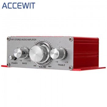 Accewit HY-2001 Hi-Fi Mini Amplifiers Audio for Motorcycle Auto Car Home Power Amplifier Stereo Sound Mode USB/MP3/FM/DVD/SD