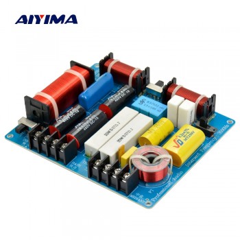 AIYIMA 1PC 350W 3 Ways Crossover Audio Board Tweeter+Mediant+Bass frequency Divider For 4-8Ohm DIY KTV Stage Speaker Filter