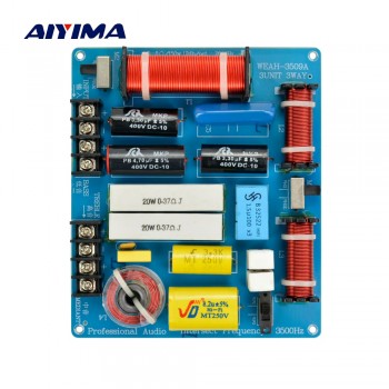 AIYIMA 1PC 350W 3 Ways Crossover Audio Board Tweeter+Mediant+Bass frequency Divider For 4-8Ohm DIY KTV Stage Speaker Filter
