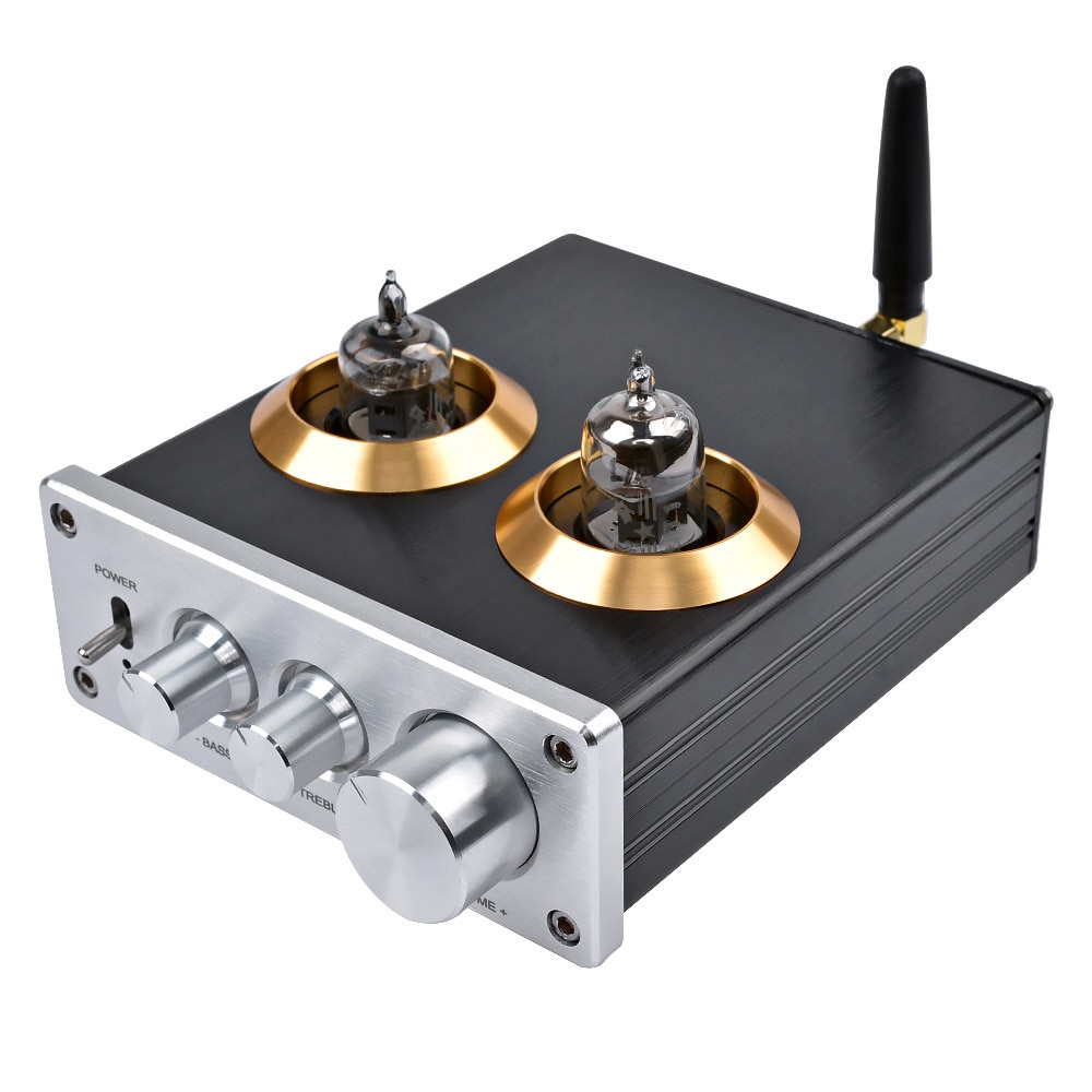 AIYIMA Bluetooth 4.2 Buffer HiFi 6J1 Tube Amplifier Stereo Tube Preamplifier With Treble Bass Tone Control For Home Theater