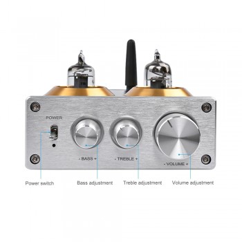 AIYIMA Bluetooth 4.2 Buffer HiFi 6J1 Tube Amplifier Stereo Tube Preamplifier With Treble Bass Tone Control For Home Theater