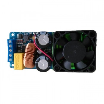 Practical-IRS2092S 500W Mono Channel Digital Amplifier Class D HIFI Power Amp Board with FAN