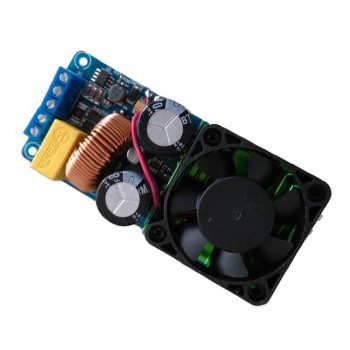 Practical-IRS2092S 500W Mono Channel Digital Amplifier Class D HIFI Power Amp Board with FAN