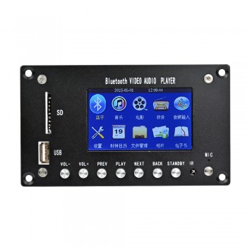 AIYIMA 3Inch LCD MP3 Decoder Board Bluetooth Audio Receiver MP4 MP5 HD Audio Video Hard Disk Player DTS Decoding DC8-24V
