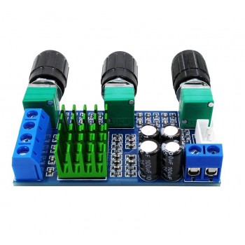 DC 12V 24V 80W x 2 Dual channel Digital Audio TPA3116D2 Treble Bass Regulating Preset Pre amplifier Board